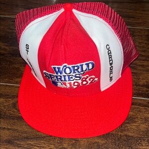 Vintage World Series 1982 Red and White Hat